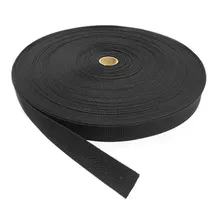 Rolo De Fita Ca Nylon Polipropileno 25 Mm X 50 M Carga Preto Foto  mini 1
