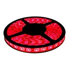 Rolo De Fita Led Vermelha 5050 24v 5m 300 Leds Ip65 Luz Vermelho Foto mini 2