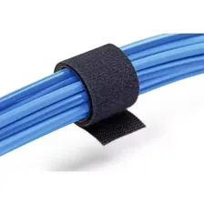Rolo De Fita Velcro Qwik Tie Para Organização 19mm X 3,6mts Cor Rolo De Velcro Organizador Cor Preto Foto mini 3