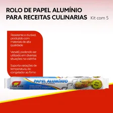 Rolo De Papel AlumÃnio Fiat Lux 30 Cm X 4m 5 Unidades Foto mini 2