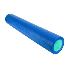 Rolo Eva Espuma Foam Roller 90x15 Liberação Miofascial Cor Azul com verde Foto  mini 1