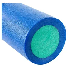 Rolo Eva Espuma Foam Roller 90x15 Liberação Miofascial Cor Azul com verde Foto mini  3
