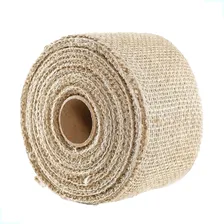 Rolo Fita Juta Trama Fec. Natural C/ Fio De Nylon 4,5cmx9,5m Cor Foto mini 1