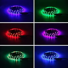 Rolo Fita Led 5mts 12v Ip65 5050 Rgb Colorida A Prova Dagua 110v/220v Foto mini 2