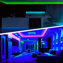Rolo Fita Led 5mts 12v Ip65 5050 Rgb Colorida A Prova Dagua 110v/220v Foto mini 4