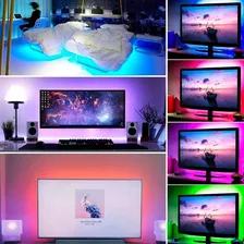 Rolo Fita Led 5mts 12v Ip65 5050 Rgb Colorida A Prova Dagua 110v/220v Foto mini 3