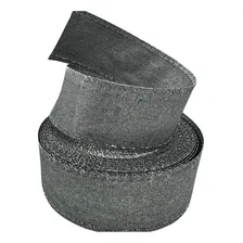 Rolo Fita Tnt Metal Com Fio Prata 40mm Com 24,75 Mts Foto mini 3