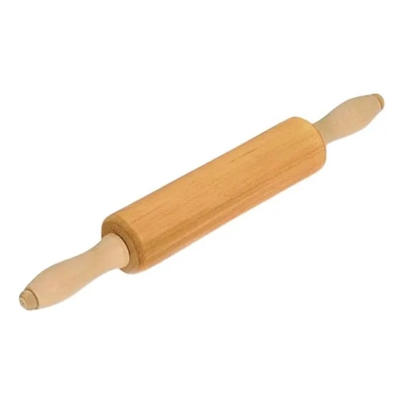 Rolo Madeira Móvel 43 Cm Para Massa Pizza Pão Macarrão Foto 1