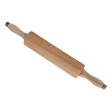 Rolo Madeira Móvel 43 Cm Para Massa Pizza Pão Macarrão Foto mini  2