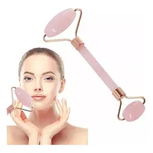 Rolo Massageador Facial Pedra Quartzo Rosa Anti Rugas Jade Foto mini  3