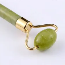 Rolo Massageador Pedra De Jade Massagem Facial Anti Idade Foto mini 3