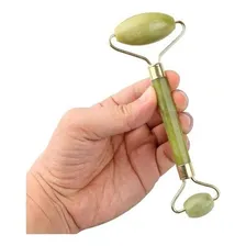 Rolo Massageador Pedra De Jade Massagem Facial Anti Idade Foto mini 1