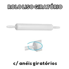 Rolo P/ Massa Profissional 6,5 X 40 Cm Três Triângulos 3T00361 Cor Branco Foto mini 4