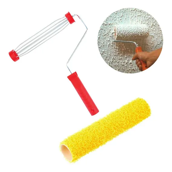Rolo Para Textura Cabelo De Anjo 23cm Com Cabo Profissional Foto 1