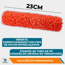 Rolo Textura Efeito Rustico Cabelo De Anjo 23cm Compel Foto mini  2