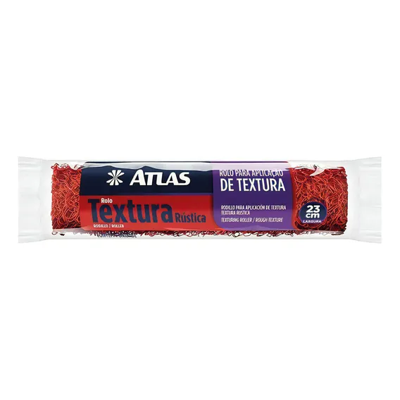 Rolo Textura Rustica Atlas 23cm Cabelo Anjo Foto 1