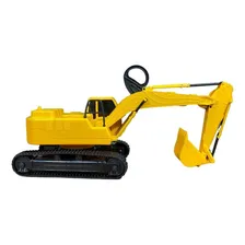 Roma Brinquedos Trator Escavadeira Workers Cor Amarelo Escala 1:16 Foto mini 4