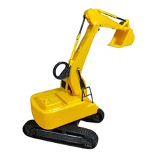 Roma Brinquedos Trator Escavadeira Workers Cor Amarelo Escala 1:16 Foto mini  2