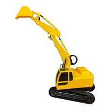 Roma Brinquedos Trator Escavadeira Workers Cor Amarelo Escala 1:16 Foto mini  3