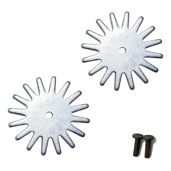 Roseta Para Espora 16 Bicos Inox Par Foto 1