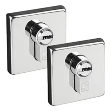 Roseta Quad Inox Polido Para Cilindro Multiponto Fortezza Foto mini 1