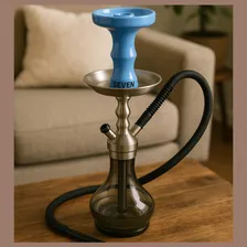 Rosh De Narguile Narga Narguilé Ceramica Seven Tradicional Cor Narguilhe Rosh Completo Azul Claro Foto mini 3