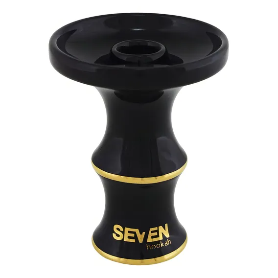 Rosh Queimador Narguilé Seven Bowl - Gold Edition Preto Foto 1