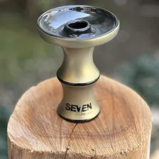Rosh Queimador Narguile Seven Hookah Premium Cor Ouro Velho E Preto Foto mini  3