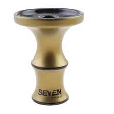 Rosh Queimador Narguile Seven Hookah Premium Cor Ouro Velho E Preto Foto mini 1