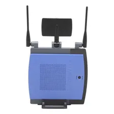 Roteador 3 Antenas 2,4ghz Linksys Wrt300n Com Cor Preto/azul Foto mini 4