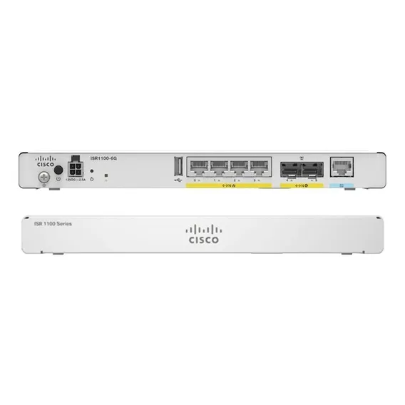 Roteador Cisco Systems Isr1100-6g 4 Portas Ge Lan/wan Cor Prateado Foto 1