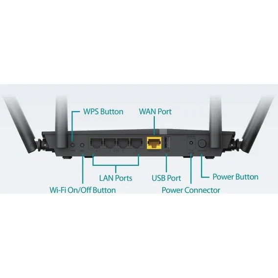 Roteador D-Link Wireless N preto Foto 1