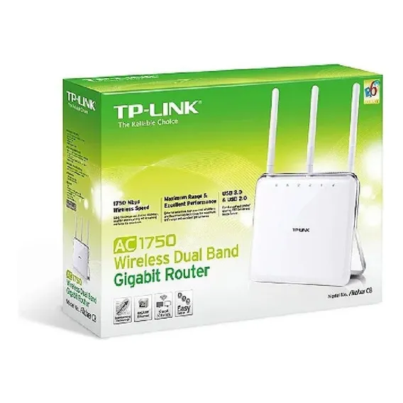 Roteador Tp Link Gigabit Dual Band Archer C8 Router Ac1750 Bivol Foto 1
