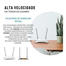 Roteador Tp-link Wireless 300mbps Tl-wr 840n Versao 6.0 Foto mini 4