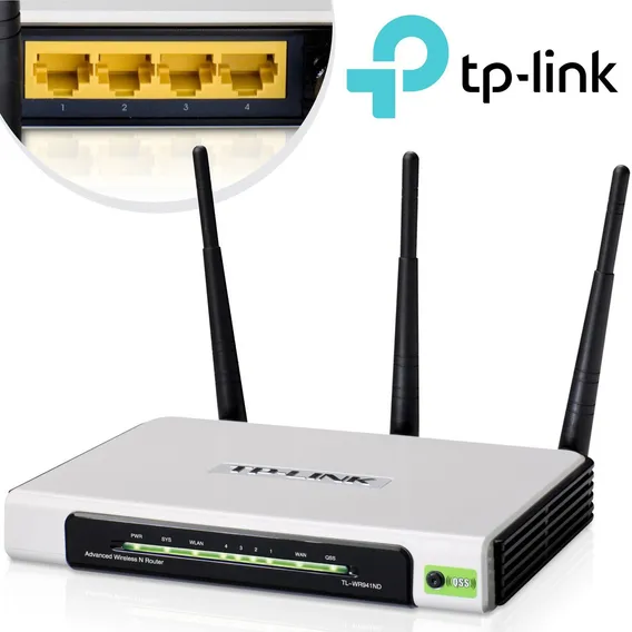 Roteador Wireless 3 Antenas N 300mbps Tl-wr941nd Tp-link Foto 1