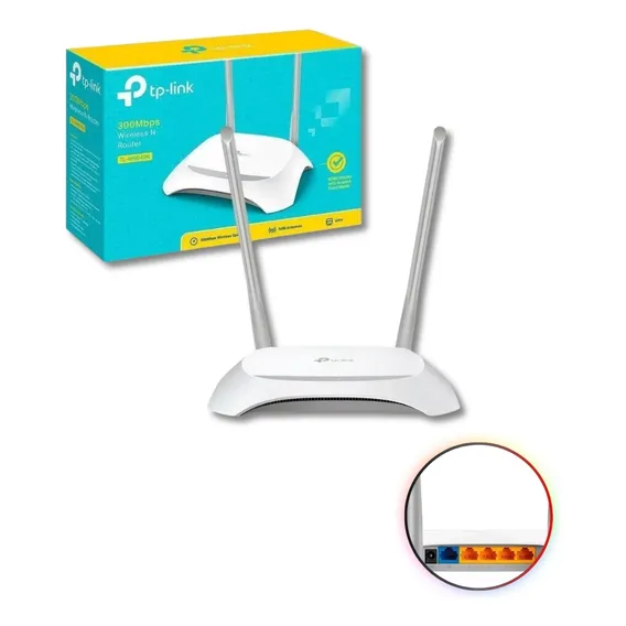 Roteador Wireless Tl-wr840n Tp-link 300mbps 2,4 Ghz Foto 1