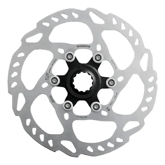 Rotor Disco Freio Shimano Slx Rt70 Ice Tech 180mm Centerlock Cor Prateado Foto 1