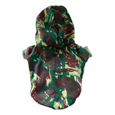 Roupa P/ Cachorro Grande Blusa Casaco Moletom Camuflado Pet Cor Camuflado Verde Foto mini 3