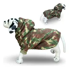 Roupa P/ Cachorro Grande Blusa Casaco Moletom Camuflado Pet Cor Camuflado Verde Foto mini 1