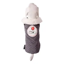 Roupa Para Cachorro Jaqueta Snoopy Abaixo De Zero Cinza Gg Foto mini 4