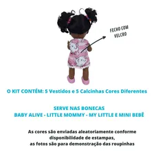 Roupas Baby Alive Kit Com 10 Vestido y Calcinha My Litle Katitus Foto mini 3