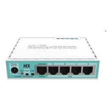 Routerboard Mikrotik Rb 750gr2 Hex Lite 720mhz 64mb L4 Cor Branco Foto mini 1
