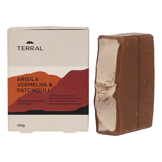 Sabonete Argila Vermelha & Patchouli 130gr Foto 1