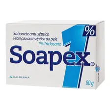 Sabonete Barra Antisséptico 1% Triclosano Soapex Caixa 80g Foto mini 3