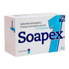 Sabonete Barra Antisséptico 1% Triclosano Soapex Caixa 80g Foto mini 2