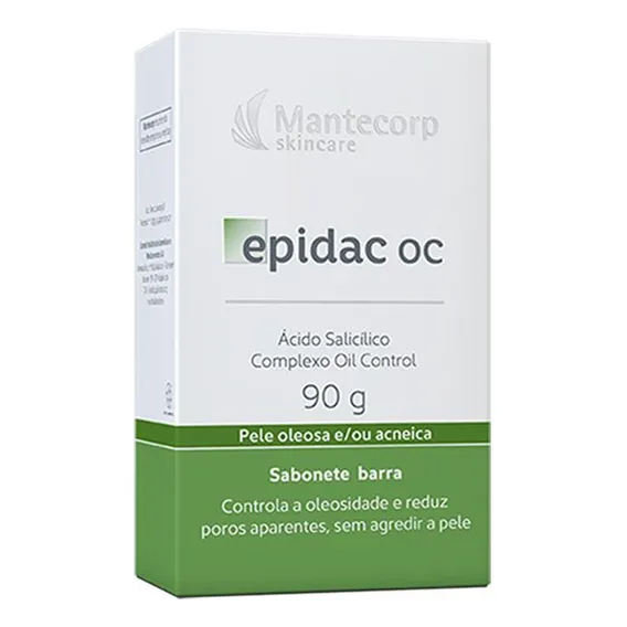 Sabonete Barra Mantecorp Skincare Epidac OC Caixa 90g Foto 1