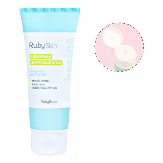 Sabonete Demaquilante Limpeza Profunda Basics Ruby Rose Foto 1