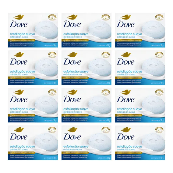 Sabonete Dove 90g Esfoliação Suave - Kit C/ 12un Foto 1