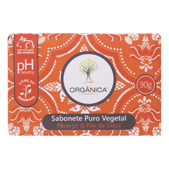 Sabonete em Barra Puro Vegetal Flor de Lótus Orgânica 90g Foto 1