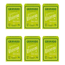 Sabonete Granado 90g Glicerina Erva Doce-kit C/6un Foto  mini 1